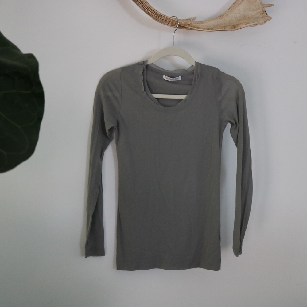 💥BEULAH Basic Mesh Long Sleeve Top
